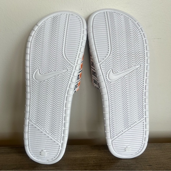 Nike Benassi JDI White Just Do It Printed Men\'s Slide Size 12 #B1531 main image 8